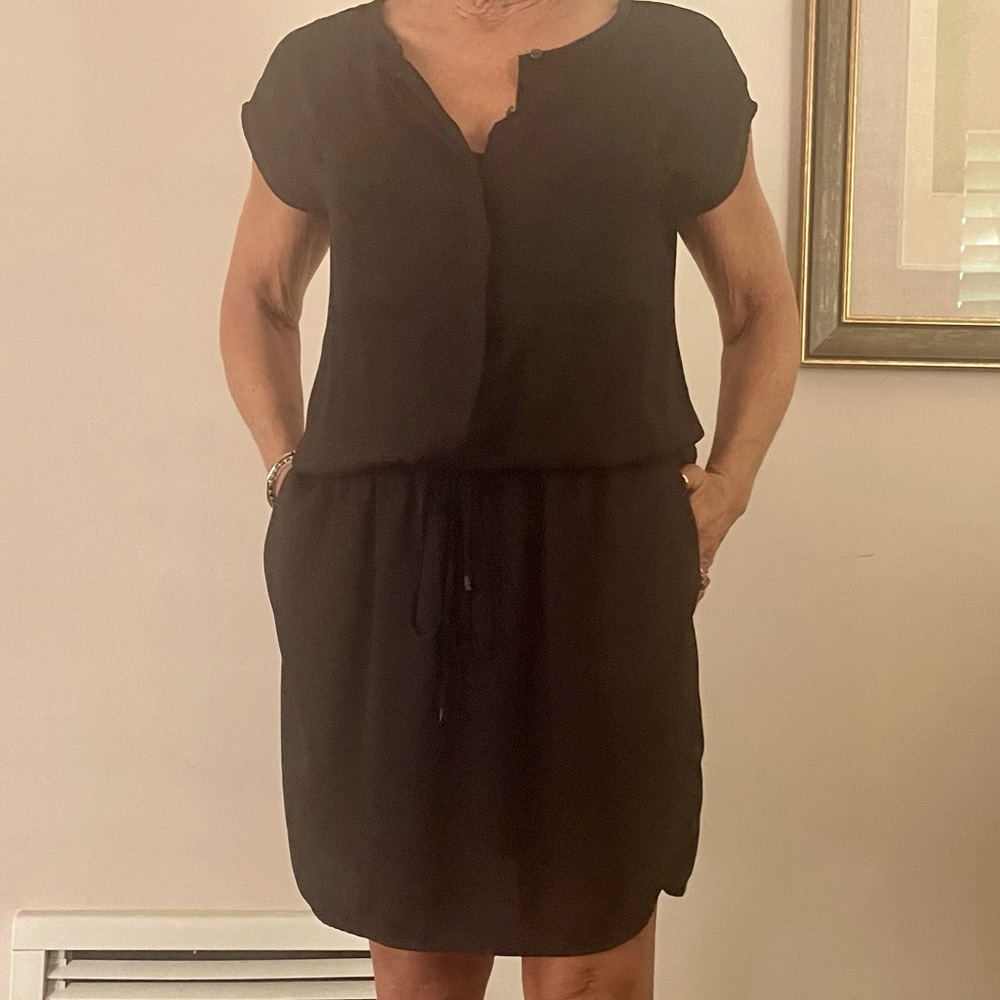 Vince XS black polyester dress